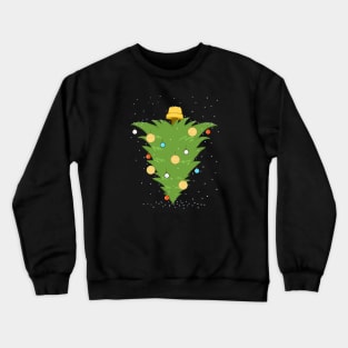 Stranger Christmas Upside Down Waffle Tree Crewneck Sweatshirt